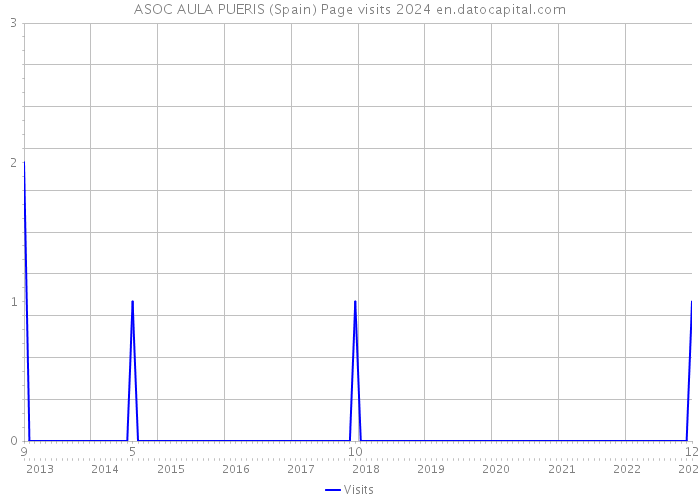 ASOC AULA PUERIS (Spain) Page visits 2024 