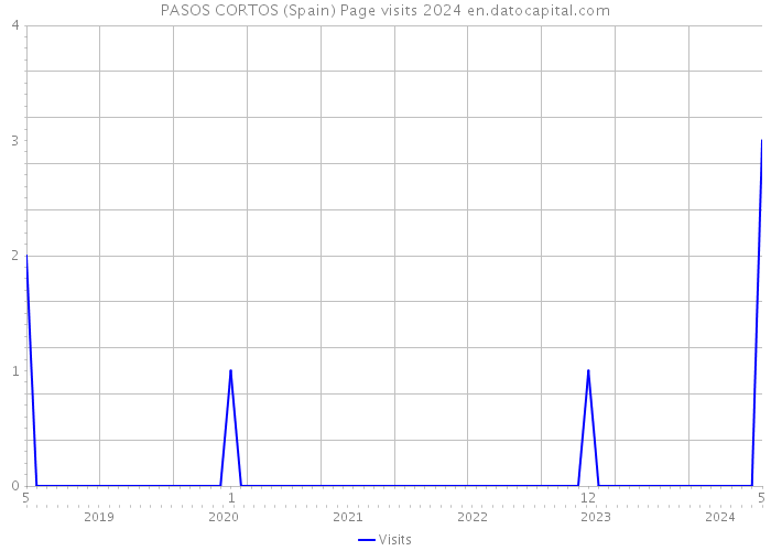 PASOS CORTOS (Spain) Page visits 2024 