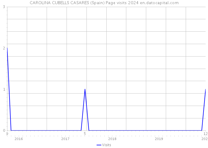 CAROLINA CUBELLS CASARES (Spain) Page visits 2024 