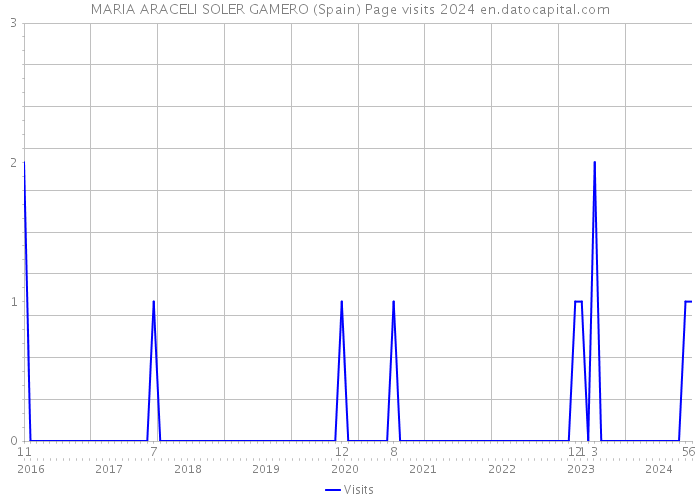 MARIA ARACELI SOLER GAMERO (Spain) Page visits 2024 