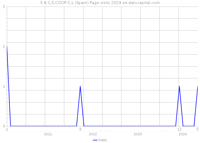 S & C,S.COOP.C.L (Spain) Page visits 2024 