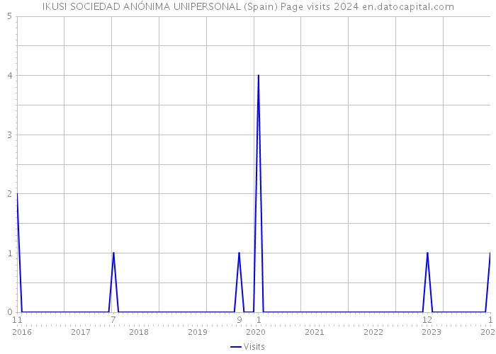 IKUSI SOCIEDAD ANÓNIMA UNIPERSONAL (Spain) Page visits 2024 
