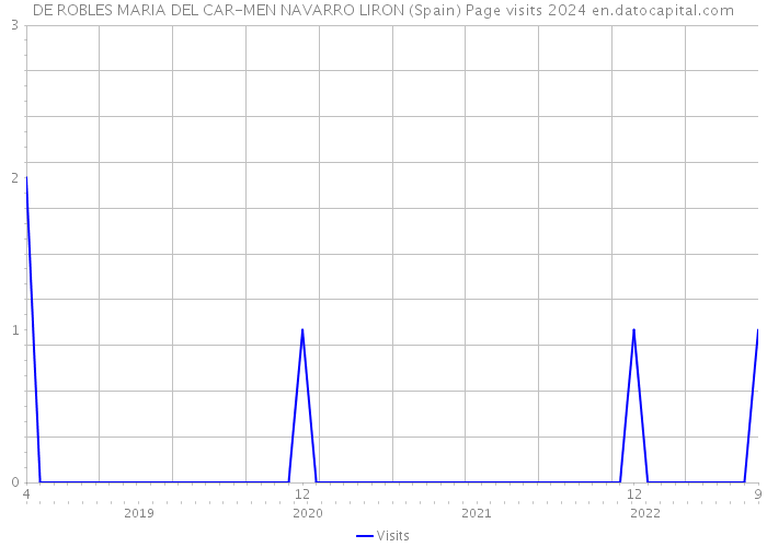 DE ROBLES MARIA DEL CAR-MEN NAVARRO LIRON (Spain) Page visits 2024 