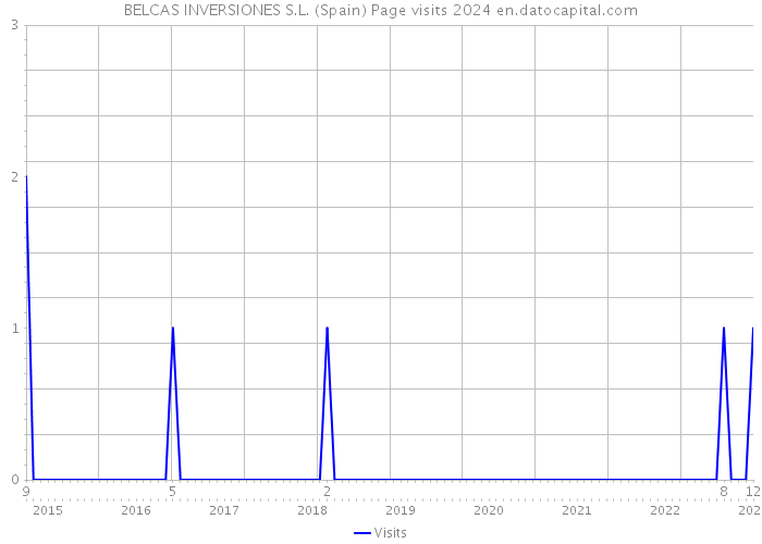 BELCAS INVERSIONES S.L. (Spain) Page visits 2024 