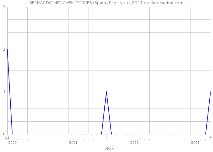 BERNARDO MENCHEN TORRES (Spain) Page visits 2024 