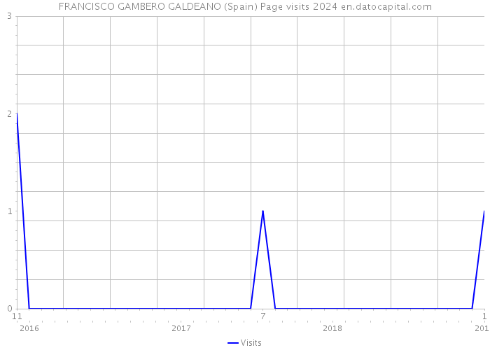 FRANCISCO GAMBERO GALDEANO (Spain) Page visits 2024 