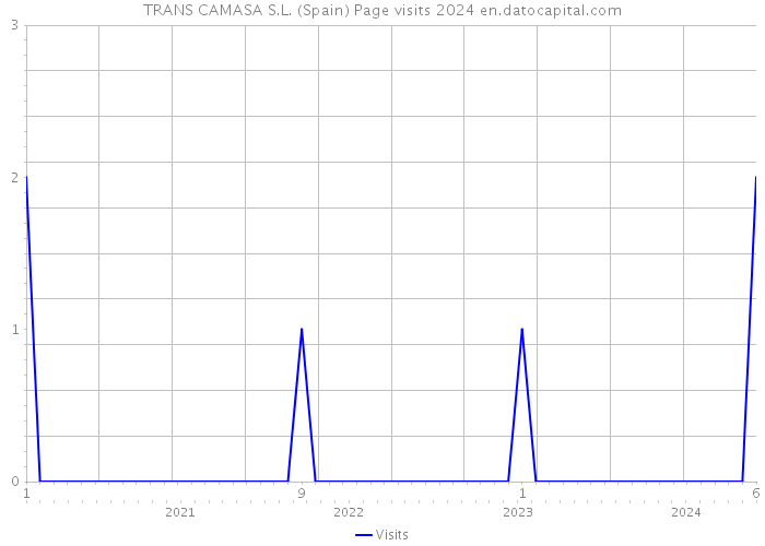 TRANS CAMASA S.L. (Spain) Page visits 2024 