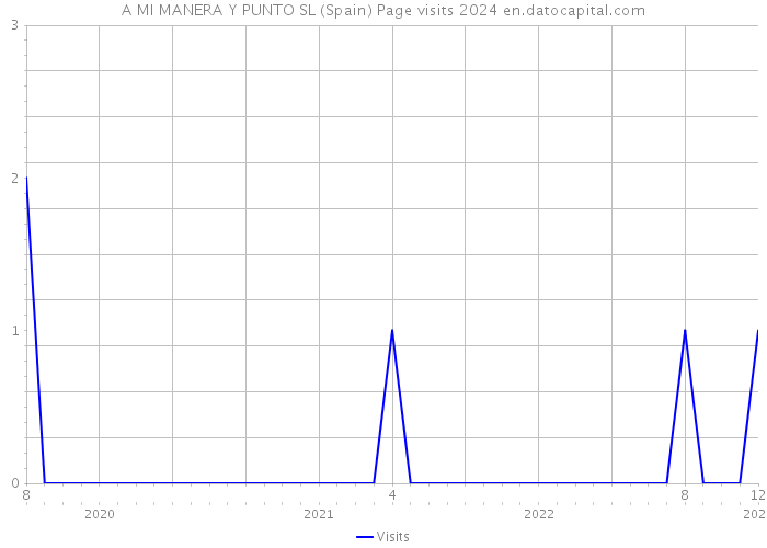 A MI MANERA Y PUNTO SL (Spain) Page visits 2024 