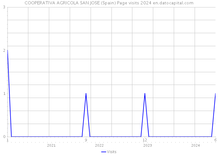 COOPERATIVA AGRICOLA SAN JOSE (Spain) Page visits 2024 