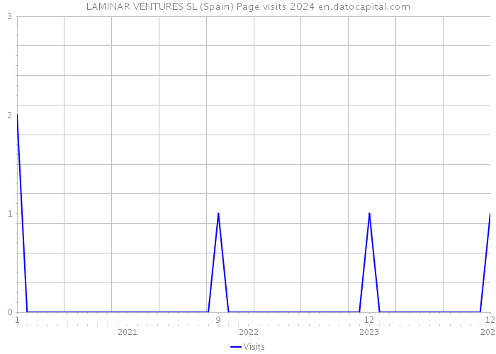 LAMINAR VENTURES SL (Spain) Page visits 2024 