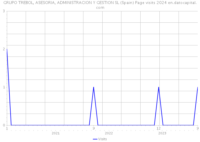 GRUPO TREBOL, ASESORIA, ADMINISTRACION Y GESTION SL (Spain) Page visits 2024 