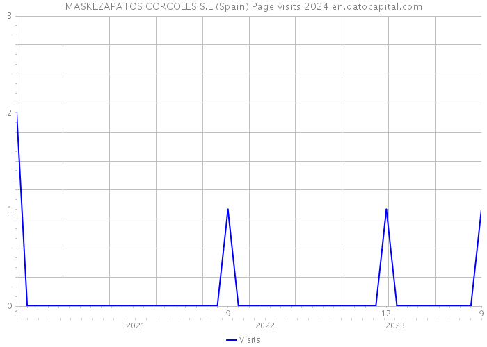 MASKEZAPATOS CORCOLES S.L (Spain) Page visits 2024 