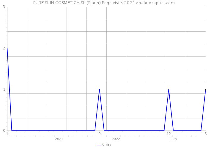 PURE SKIN COSMETICA SL (Spain) Page visits 2024 