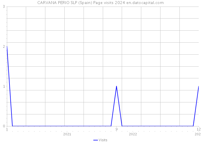 CARVANA PERIO SLP (Spain) Page visits 2024 