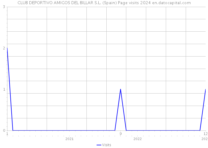CLUB DEPORTIVO AMIGOS DEL BILLAR S.L. (Spain) Page visits 2024 