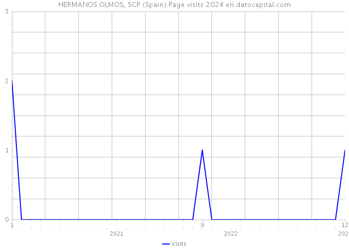 HERMANOS OLMOS, SCP (Spain) Page visits 2024 