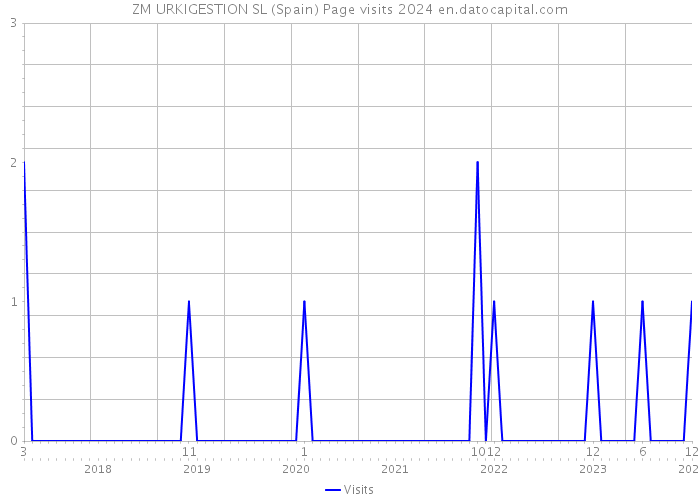 ZM URKIGESTION SL (Spain) Page visits 2024 
