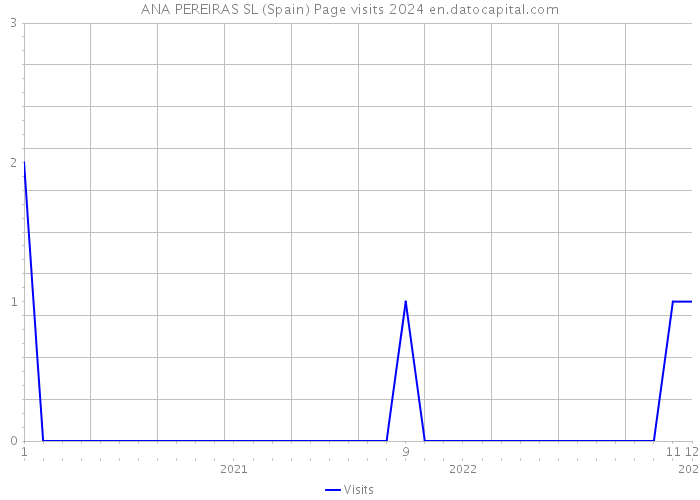 ANA PEREIRAS SL (Spain) Page visits 2024 