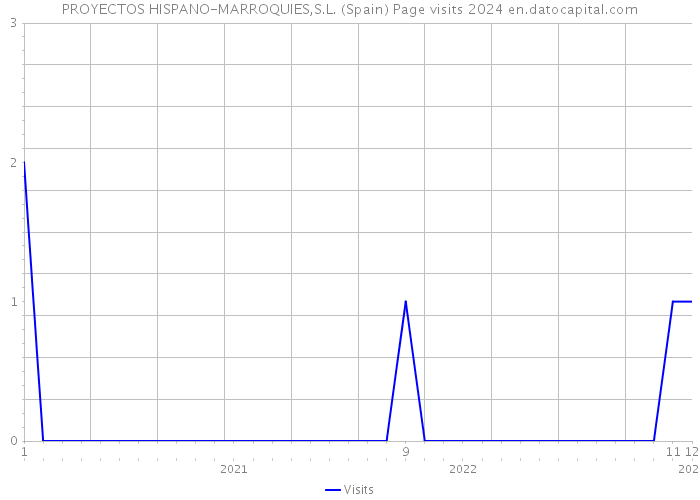 PROYECTOS HISPANO-MARROQUIES,S.L. (Spain) Page visits 2024 