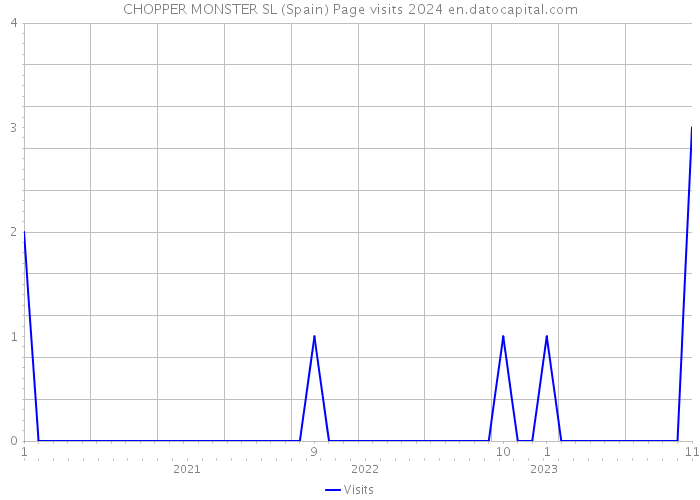 CHOPPER MONSTER SL (Spain) Page visits 2024 