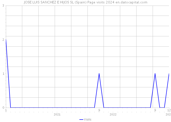 JOSE LUIS SANCHEZ E HIJOS SL (Spain) Page visits 2024 