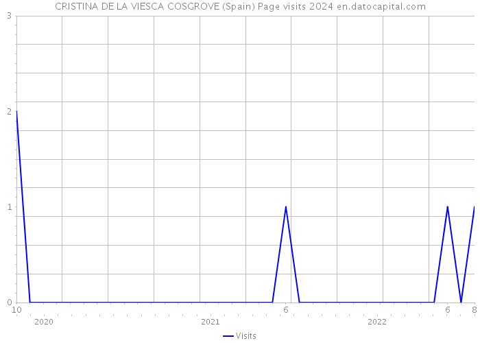 CRISTINA DE LA VIESCA COSGROVE (Spain) Page visits 2024 