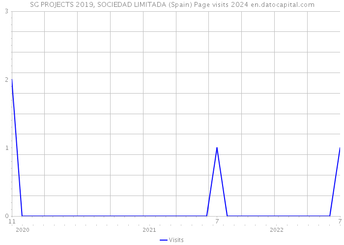 SG PROJECTS 2019, SOCIEDAD LIMITADA (Spain) Page visits 2024 