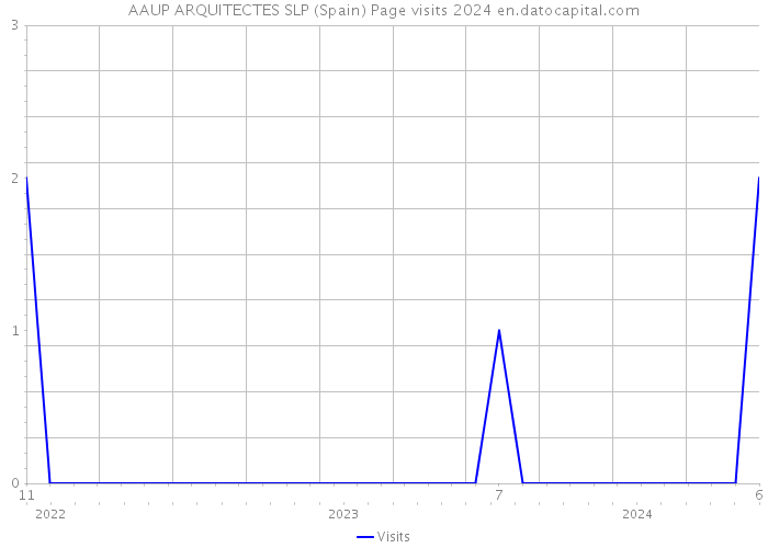 AAUP ARQUITECTES SLP (Spain) Page visits 2024 