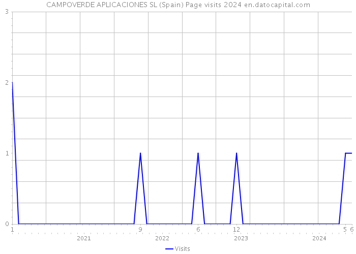 CAMPOVERDE APLICACIONES SL (Spain) Page visits 2024 