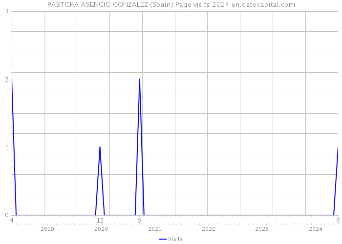 PASTORA ASENCIO GONZALEZ (Spain) Page visits 2024 