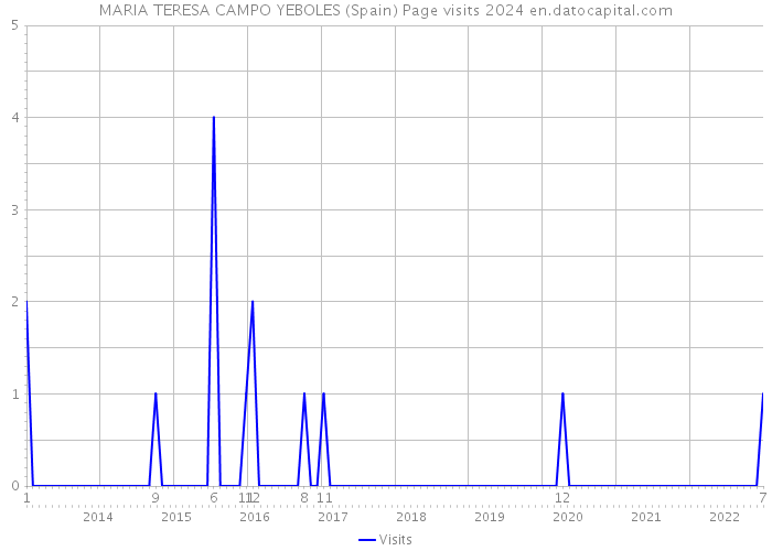 MARIA TERESA CAMPO YEBOLES (Spain) Page visits 2024 