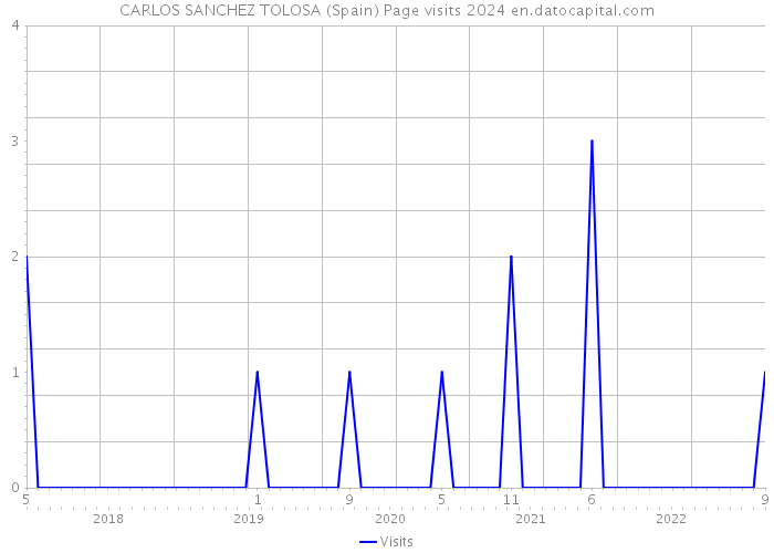 CARLOS SANCHEZ TOLOSA (Spain) Page visits 2024 