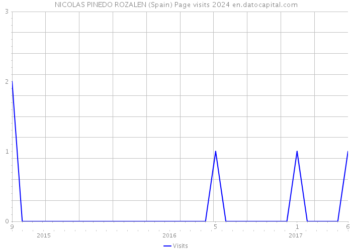 NICOLAS PINEDO ROZALEN (Spain) Page visits 2024 