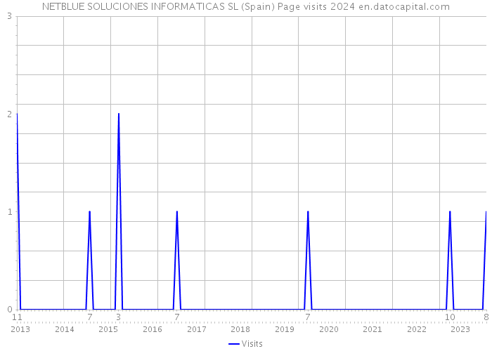 NETBLUE SOLUCIONES INFORMATICAS SL (Spain) Page visits 2024 