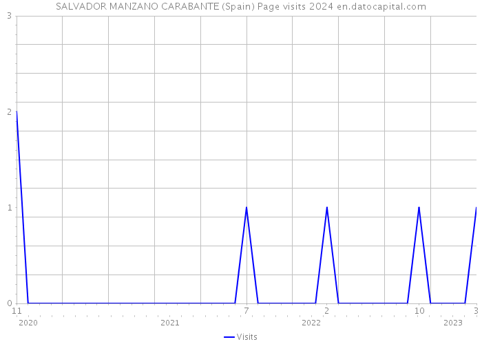 SALVADOR MANZANO CARABANTE (Spain) Page visits 2024 