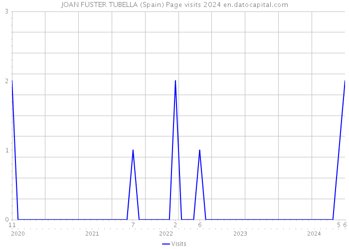 JOAN FUSTER TUBELLA (Spain) Page visits 2024 