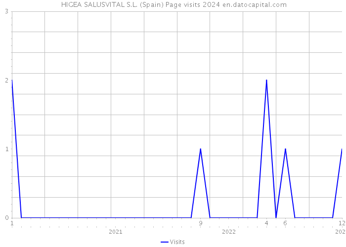  HIGEA SALUSVITAL S.L. (Spain) Page visits 2024 