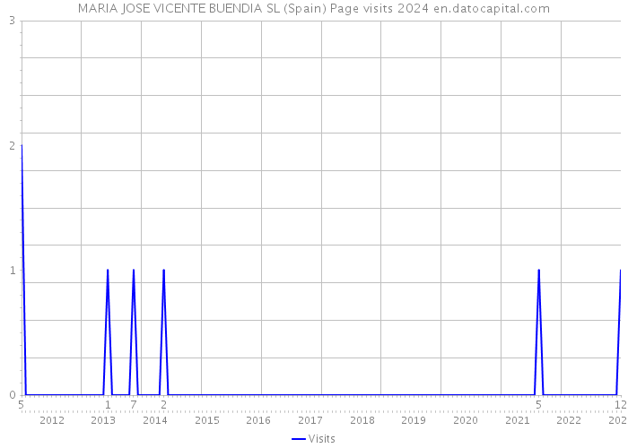 MARIA JOSE VICENTE BUENDIA SL (Spain) Page visits 2024 