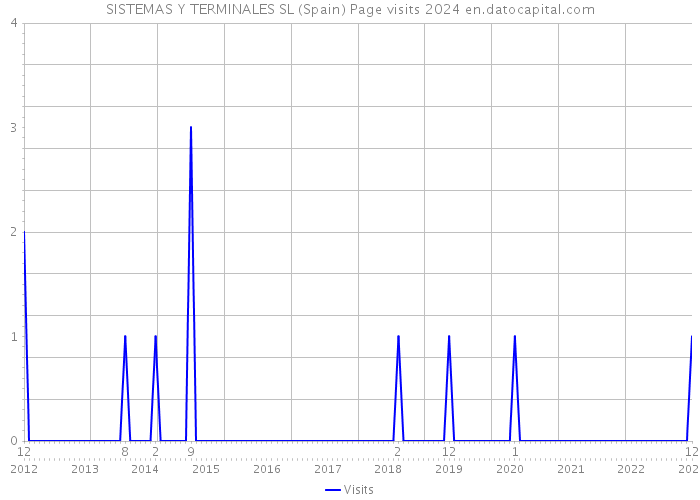 SISTEMAS Y TERMINALES SL (Spain) Page visits 2024 