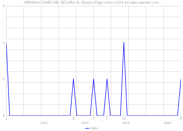 REPARACIONES DEL SEGURA SL (Spain) Page visits 2024 