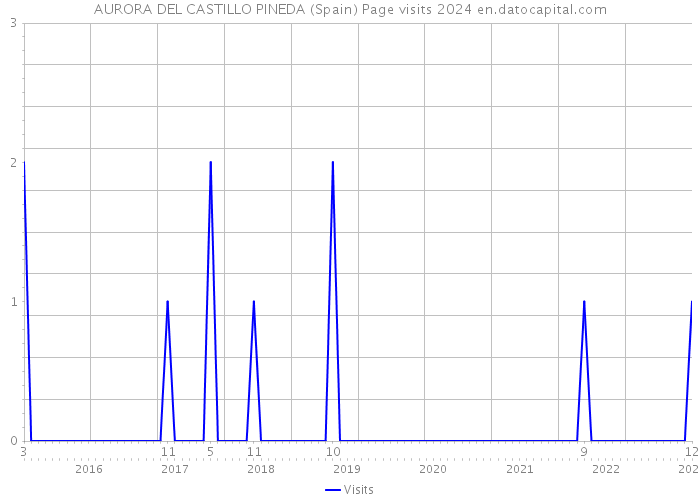 AURORA DEL CASTILLO PINEDA (Spain) Page visits 2024 