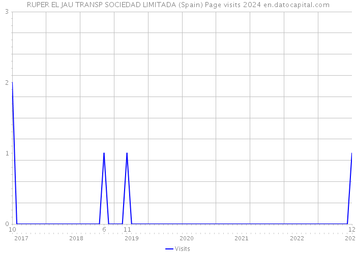 RUPER EL JAU TRANSP SOCIEDAD LIMITADA (Spain) Page visits 2024 