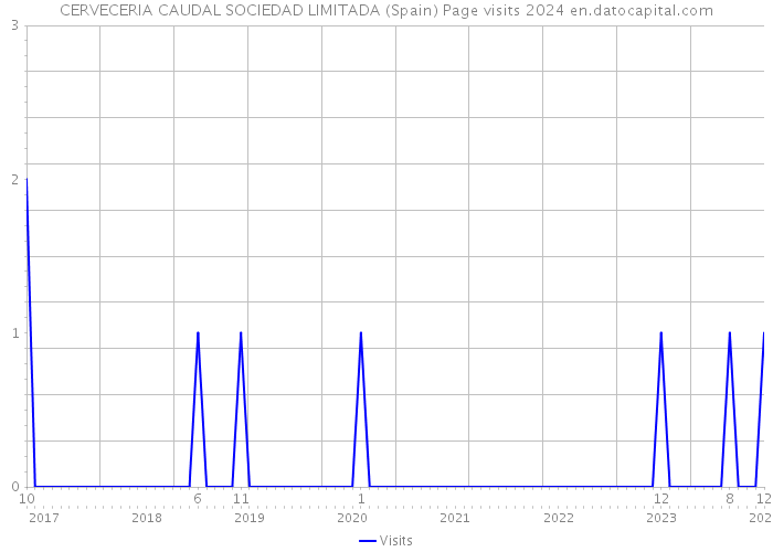 CERVECERIA CAUDAL SOCIEDAD LIMITADA (Spain) Page visits 2024 