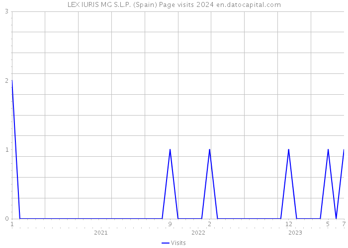 LEX IURIS MG S.L.P. (Spain) Page visits 2024 