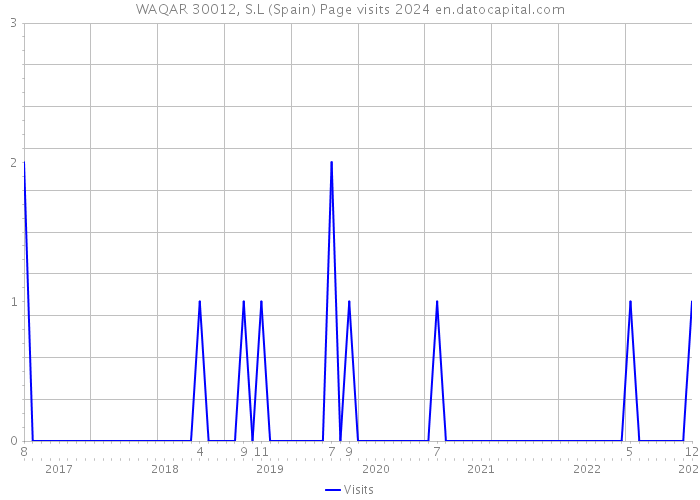 WAQAR 30012, S.L (Spain) Page visits 2024 