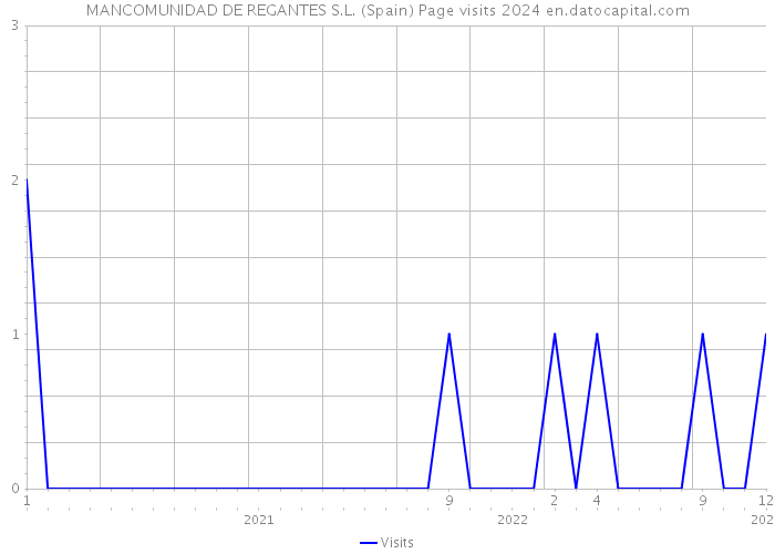 MANCOMUNIDAD DE REGANTES S.L. (Spain) Page visits 2024 