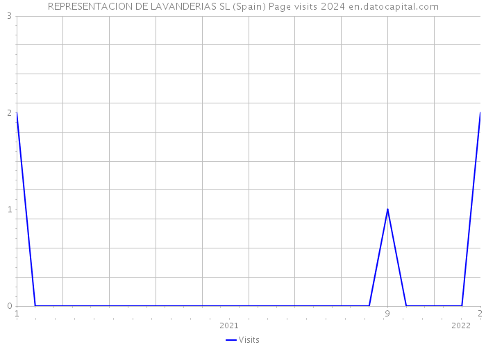 REPRESENTACION DE LAVANDERIAS SL (Spain) Page visits 2024 