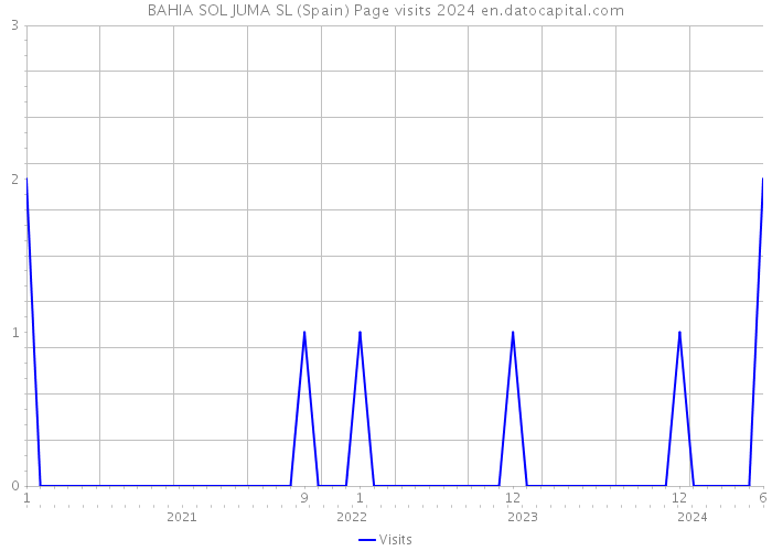 BAHIA SOL JUMA SL (Spain) Page visits 2024 