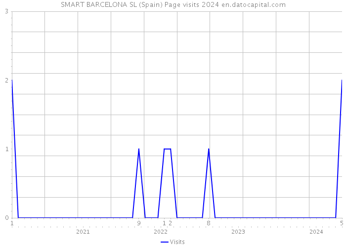SMART BARCELONA SL (Spain) Page visits 2024 