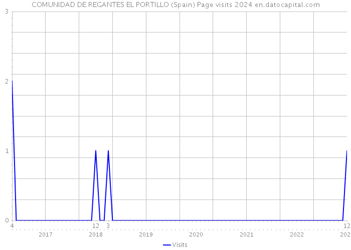 COMUNIDAD DE REGANTES EL PORTILLO (Spain) Page visits 2024 